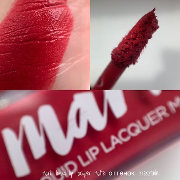 Мark liquid lip lacquer matte оттенок irresistible